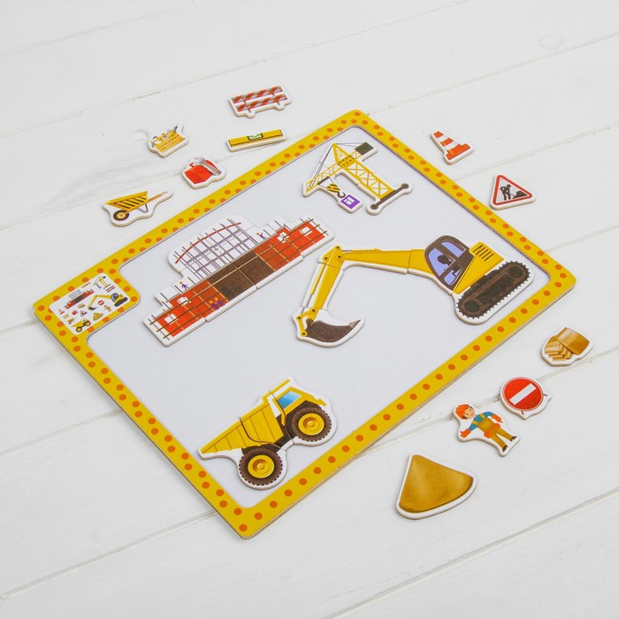 Магнитный конструктор "Стройка"