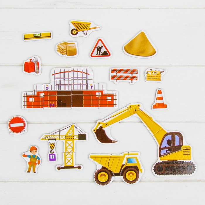 Магнитный конструктор "Стройка"