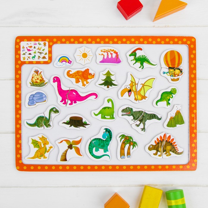 Магнитный конструктор "Динозавры"