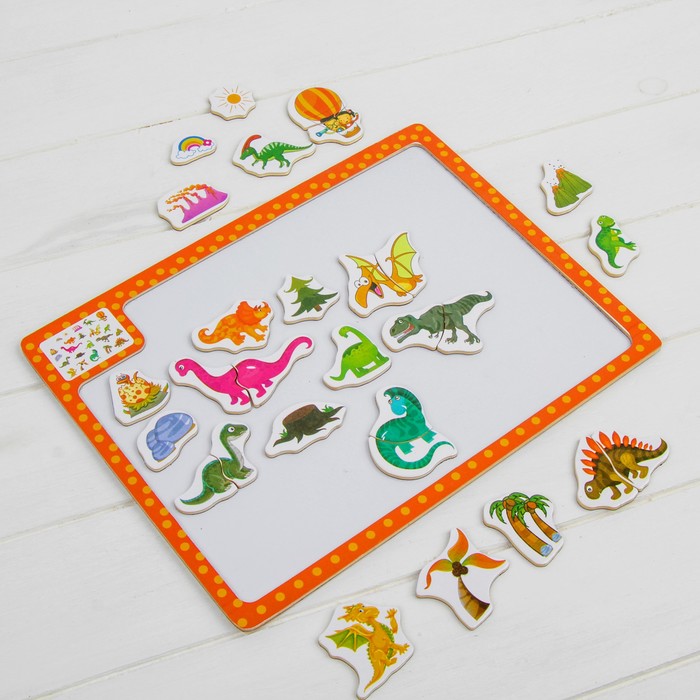 Магнитный конструктор "Динозавры"