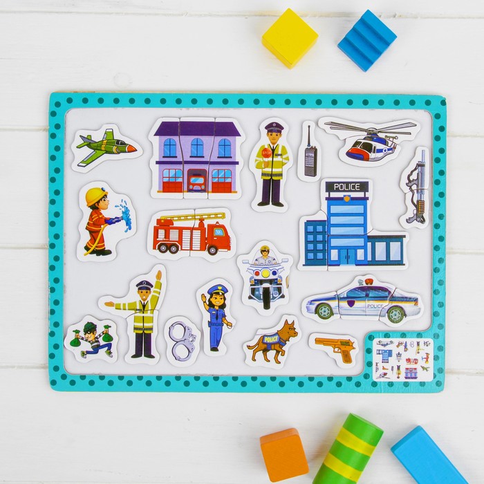 Магнитный конструктор "Полиция"