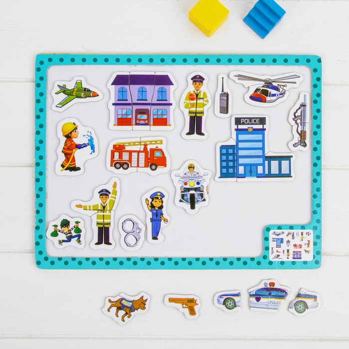 Магнитный конструктор "Полиция"