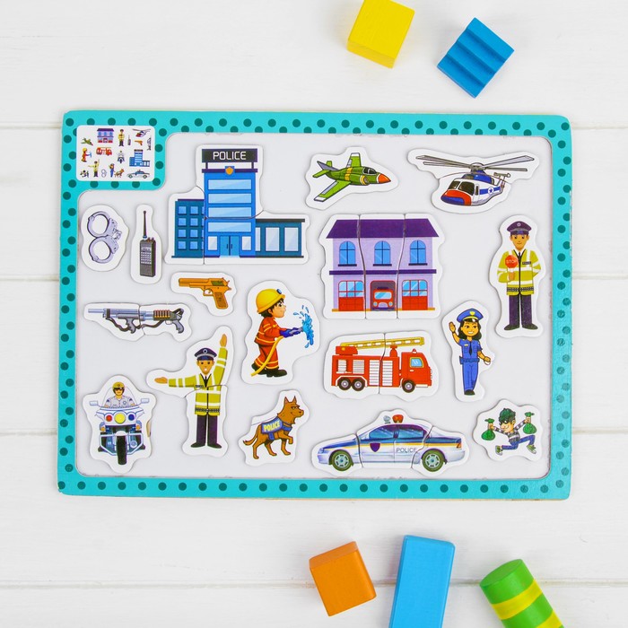 Магнитный конструктор "Полиция"