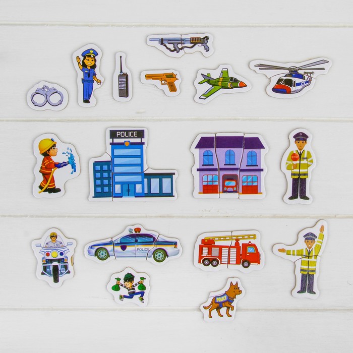 Магнитный конструктор "Полиция"