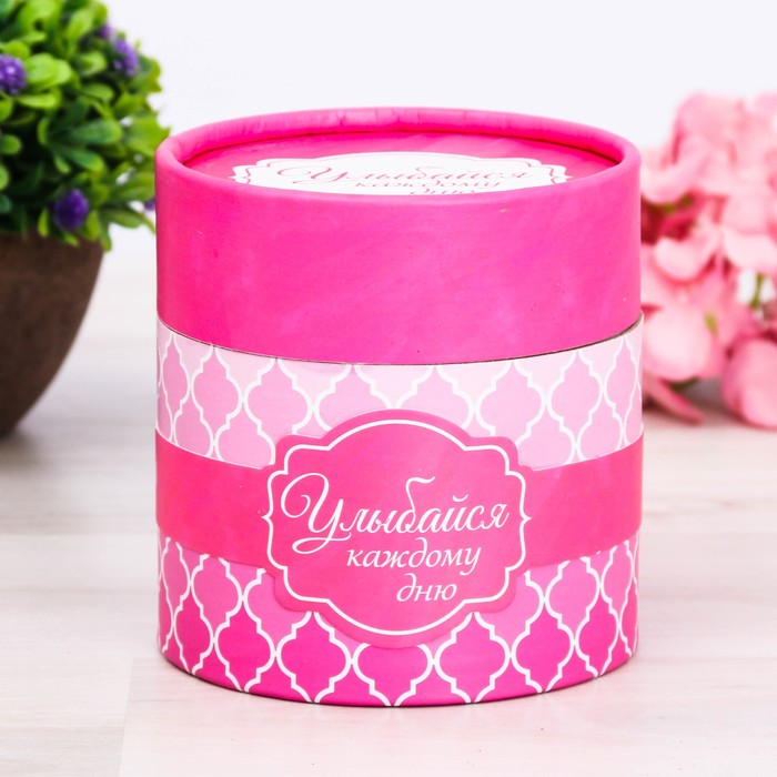 Растущий сувенир "Улыбайся каждому дню", анютины глазки