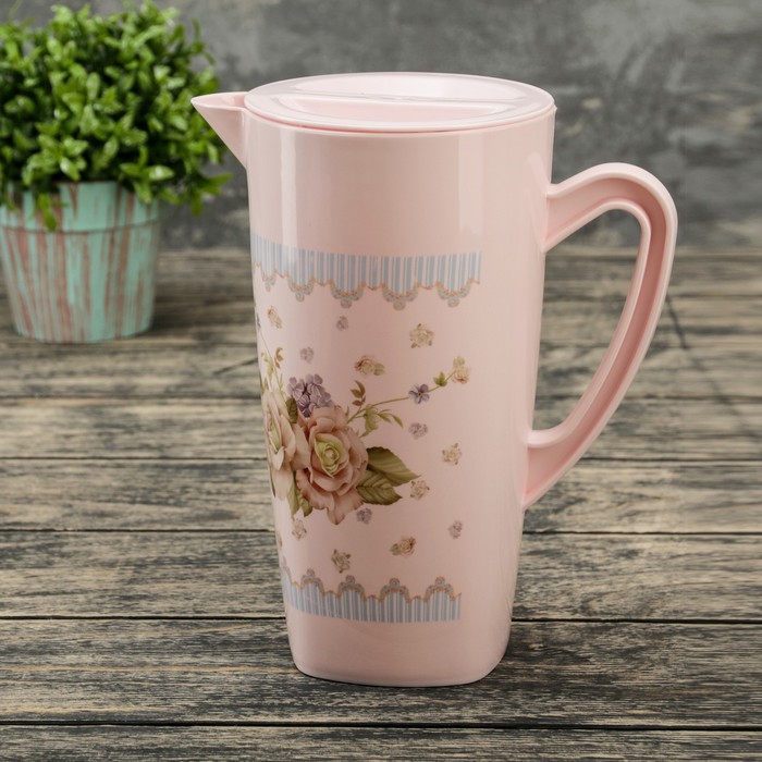 Набор питьевой "Нежность", 5 предметов: кувшин 1,5 л, 4 стакана 300 мл