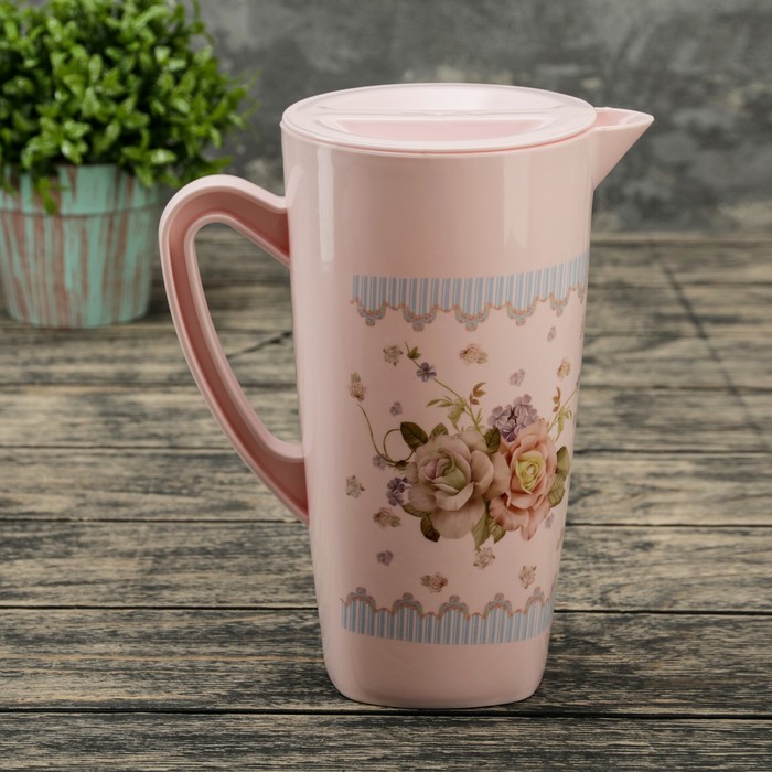 Набор питьевой "Нежность", 5 предметов: кувшин 1,5 л, 4 стакана 300 мл