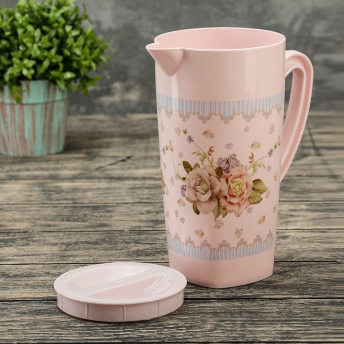 Набор питьевой "Нежность", 5 предметов: кувшин 1,5 л, 4 стакана 300 мл