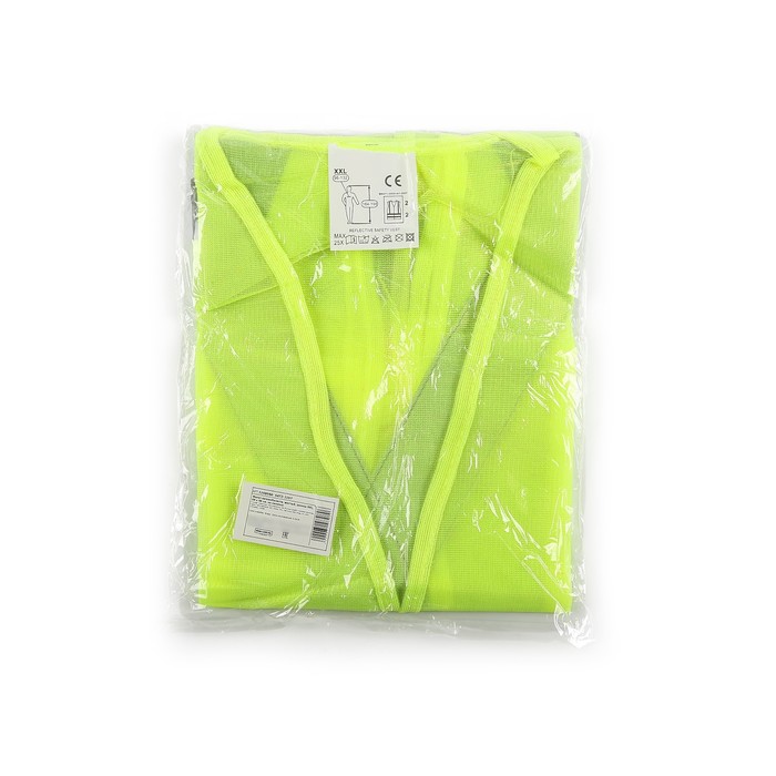 Жилет автомобилиста, желтый, размер XXL, 68 х 58 см, на липучке