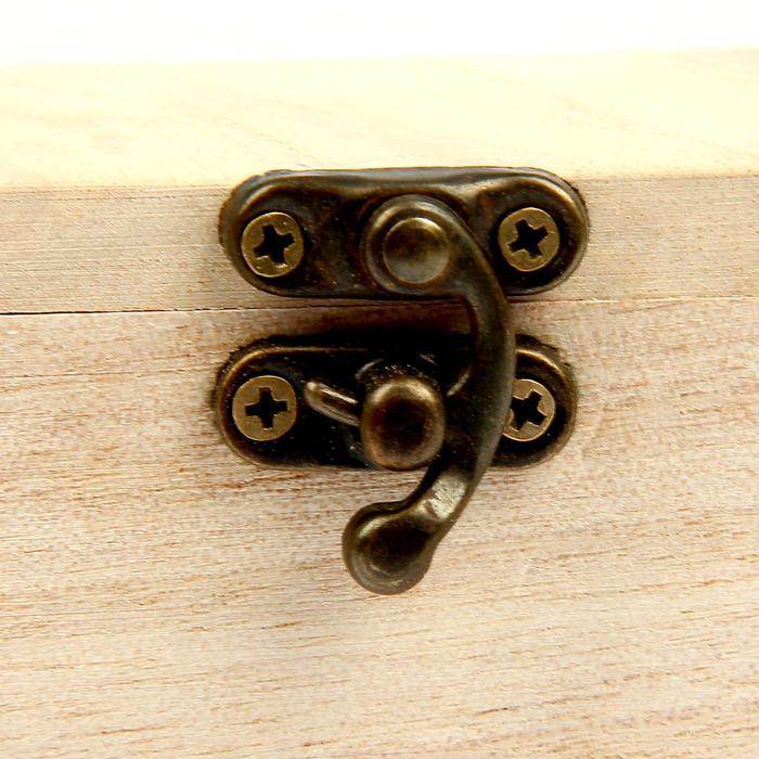 Шкатулка для росписи с фоторамкой для фото 12 х 17см "Лаконичность"