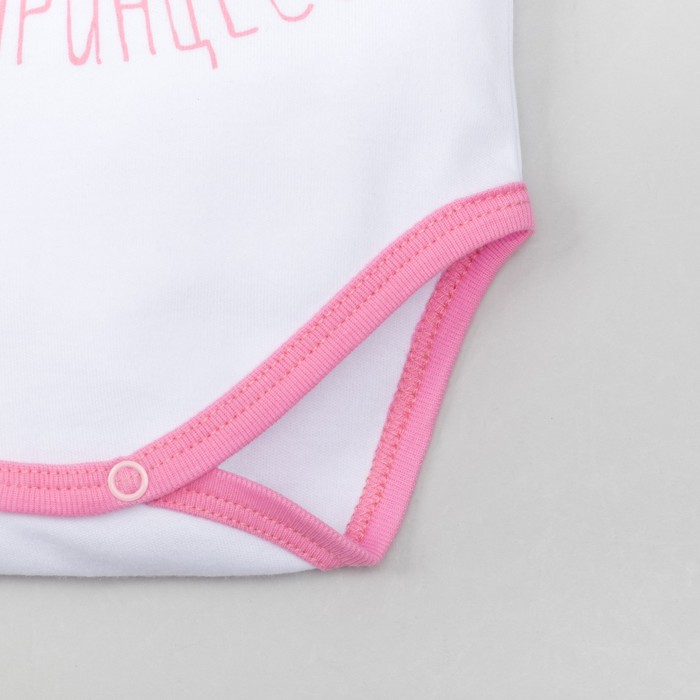 Боди детское для девочки "Символ года", рост 62-68 см, 3-6 мес (22 р-р), 100% хл, интерлок