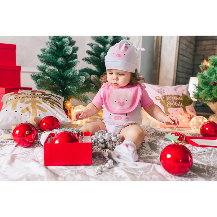 Слюнявчик "Символ года", 100% хл., интерлок