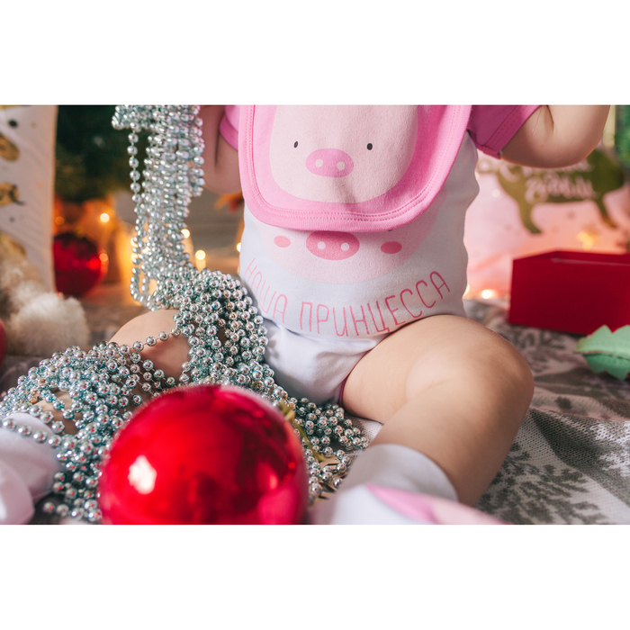 Слюнявчик "Символ года", 100% хл., интерлок