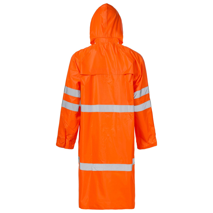 Плащ влагозащитный, полиэстер, размер 56-58, (2XL), цвет сигнальный