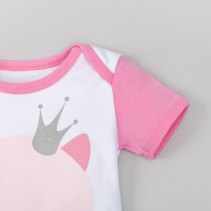 Боди детское для девочки "Символ года", рост 86-92 см 1,5-2 г (28 р-р), 100% хл, интерлок