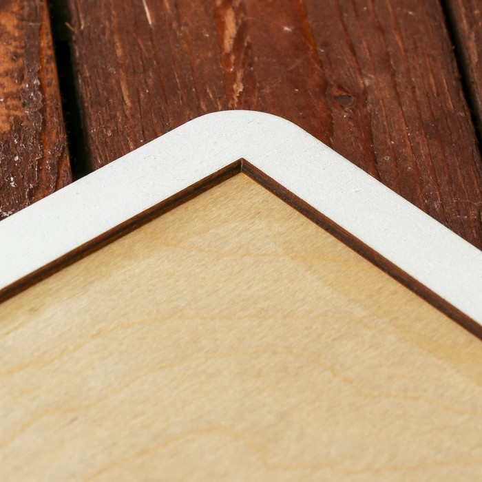 Фоторамка для фото 10х15 см "Дом там, где мы" белая, 26х33 см