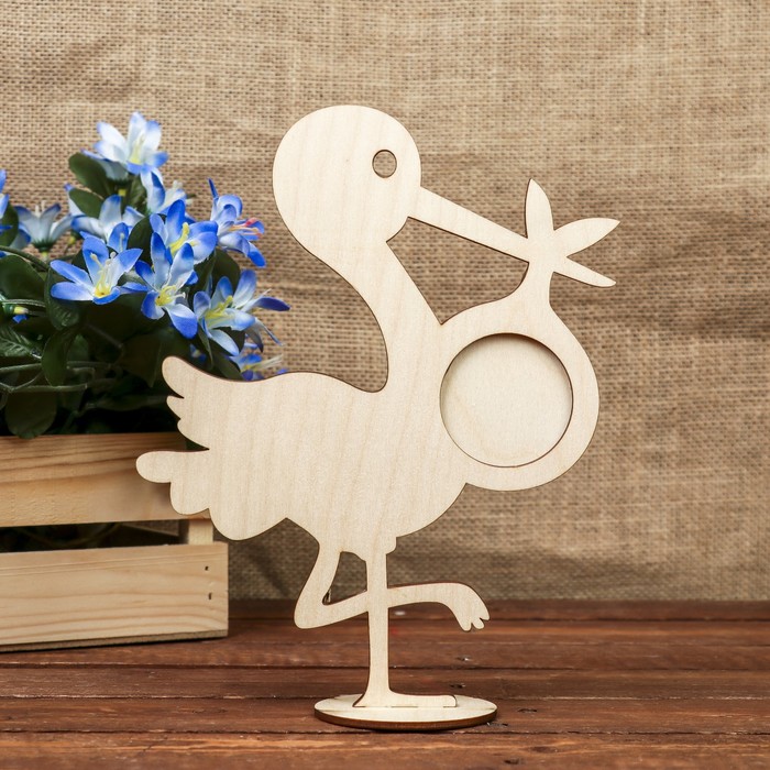 Фоторамка для фото 5х5 см "Аисты" 18х22,5 см