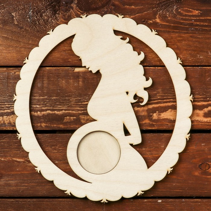 Фоторамка для фото 5х5 см "В ожидании чуда № 1" 21х22 см