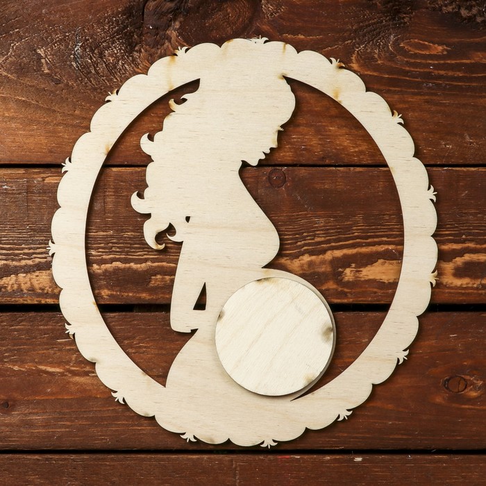 Фоторамка для фото 5х5 см "В ожидании чуда № 1" белая, 21х22 см