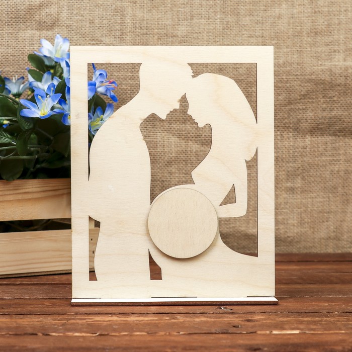 Фоторамка для фото 5х5 см "Семейная фотография" белая, 17х21 см