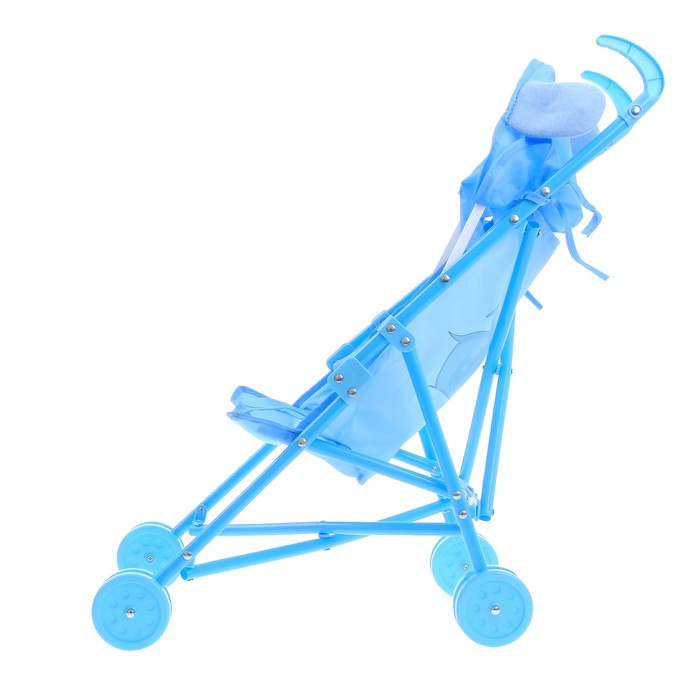 Коляска-трость «Зайка» с ушками, пластиковый каркас