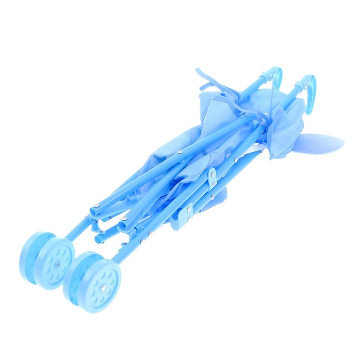 Коляска-трость «Зайка» с ушками, пластиковый каркас