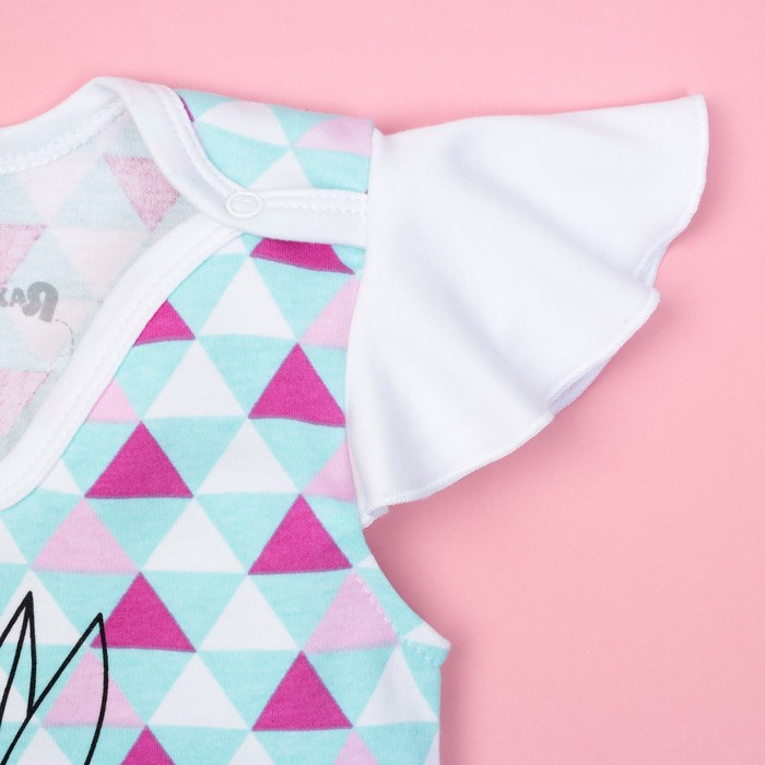 Боди детское Крошка Я "Фрукты", рост 62-68см (3-6мес)