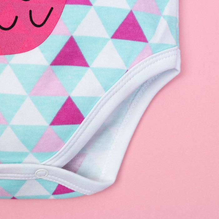 Боди детское Крошка Я "Фрукты", рост 62-68см (3-6мес)