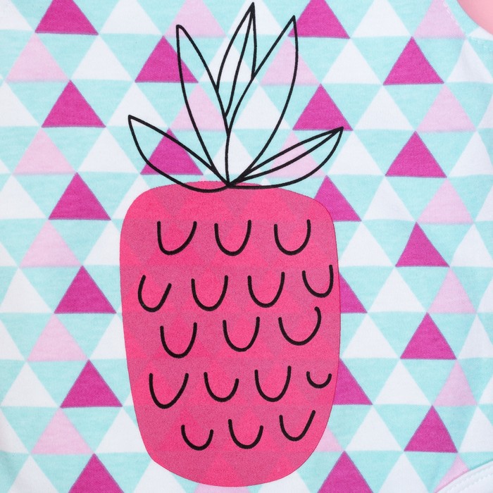 Боди детское Крошка Я "Фрукты", рост 74-80см (9-12мес)