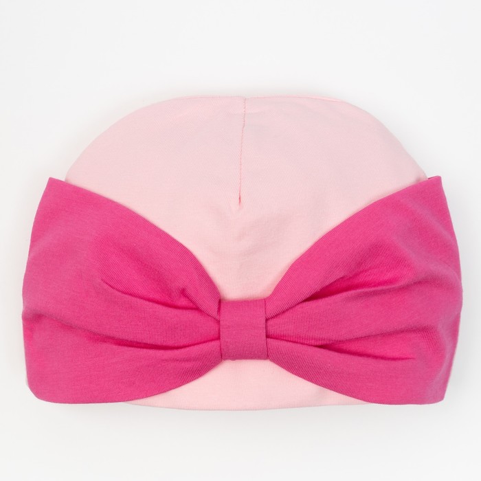 Шапочка с бантом Крошка Я "Фрукты" р-р 46 (9 мес)