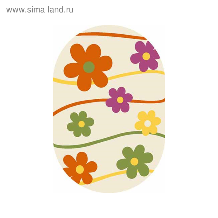 

Ковёр овальный Rio 1021, размер 160х300 см, цвет cream