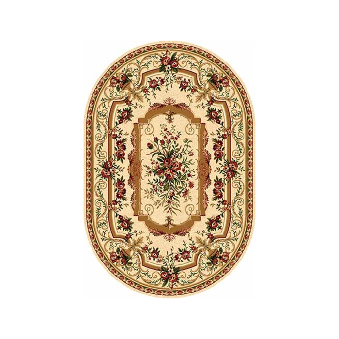 Ковер Heat-set DA VINCI 5245, 2,5*4 м, овал, CREAM