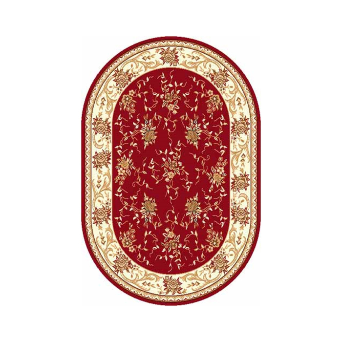 Ковёр БЦФ ПП LAGUNA 5455, 1*2 м, овал, RED