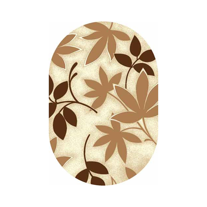 Ковёр Фризе ПП SUNRISE v814, 0,8*1,5 м, овал, BEIGE