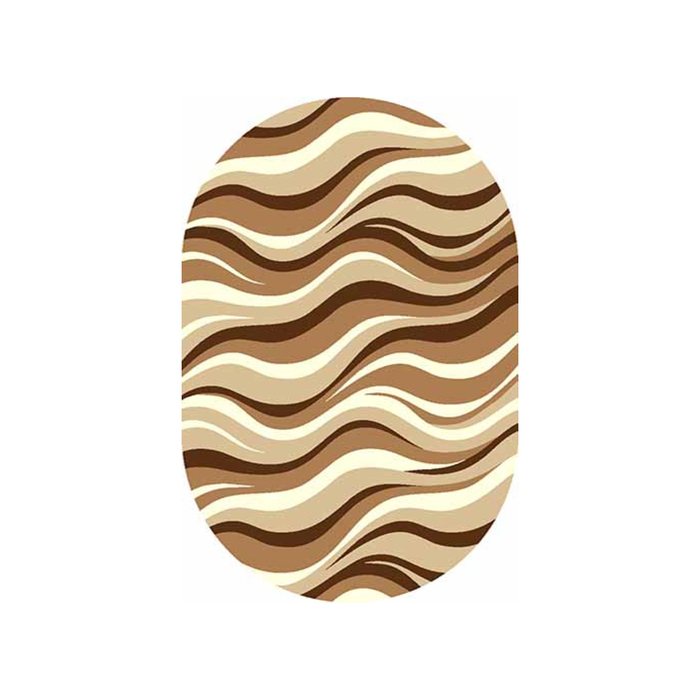 Ковёр Фризе ПП SUNRISE v817, 1,5*5 м, овал, BEIGE