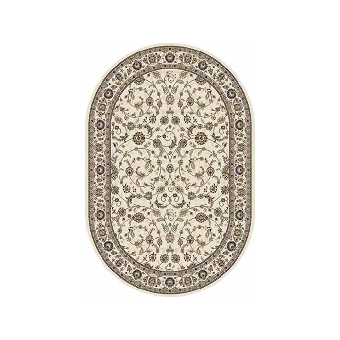 Ковёр Хит-Сет ПП VALENCIA DELUXE d251, 1,5*4 м, овал, CREAM-BROWN