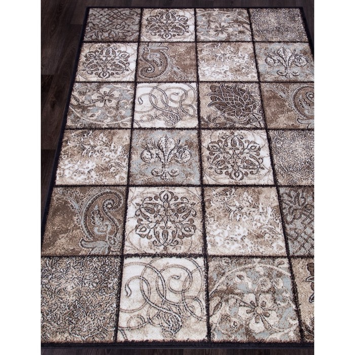 Ковёр Хит-Сет ПП VALENCIA DELUXE d328, 1*3 м, прямоугольный, BROWN