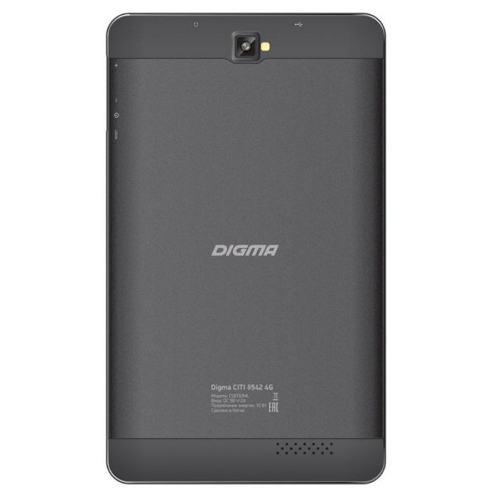 Планшет Digma CITI 8542 4G MT8735w 3Gb/32Gb 8" 1920x1200 LTE Android 7.0 8Mp/5Mp графит/черн 38441