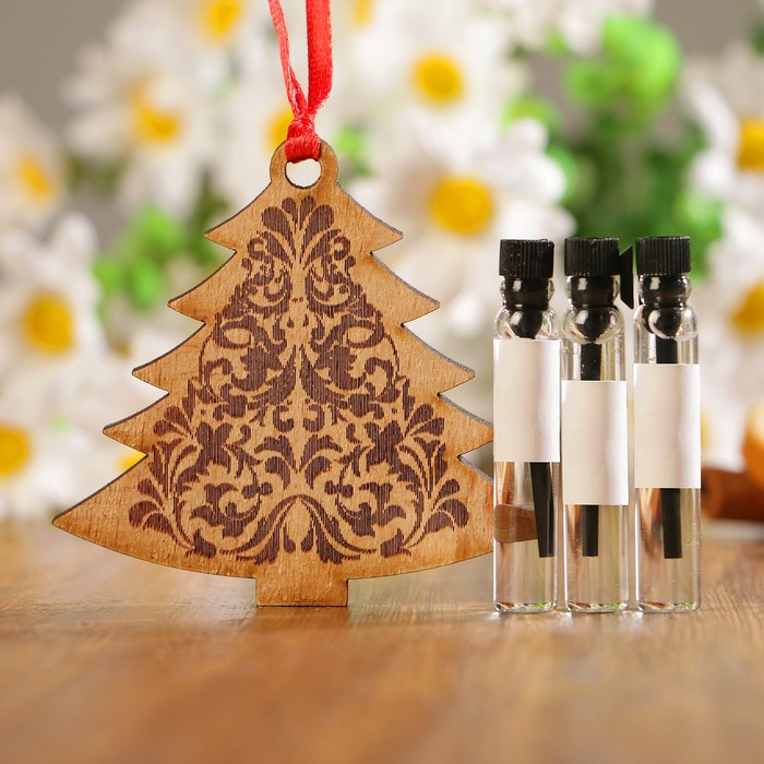 Набор магических экомасел "Ёлочка", 3 шт (1,5 мл), хвоя, мята, лайм, с подвеской в авто