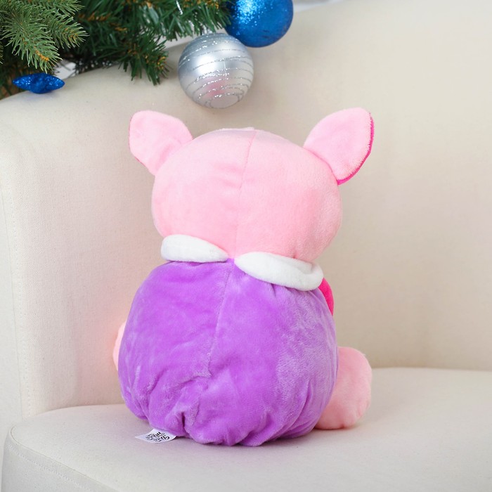 Мягкая игрушка-погремушка "Упитанный хрюшка"