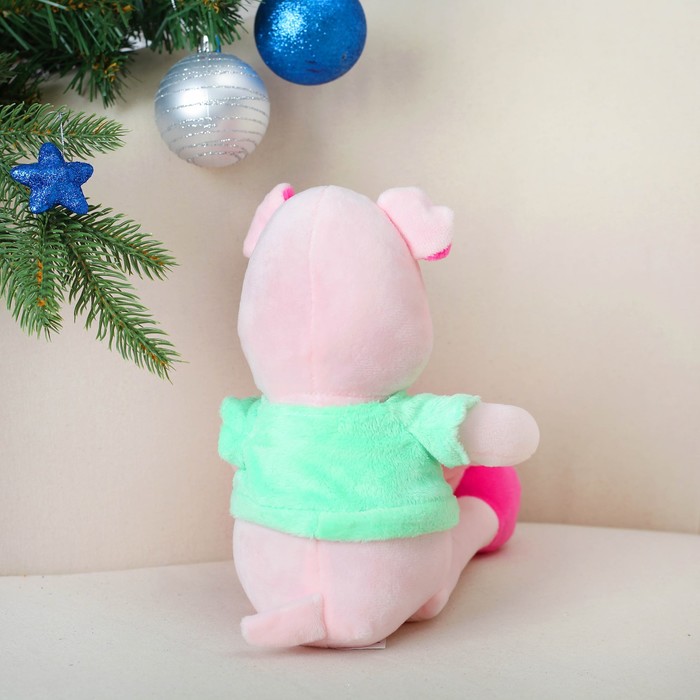 Мягкая игрушка "Свинка" лапки на липучках