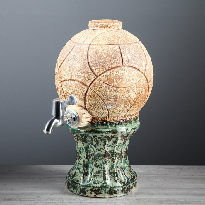 Бочка для напитков "Мяч" 5 л, мрамор