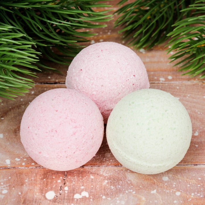 Бомбочки для ванн "Тепла этой зимой", 3 шт.