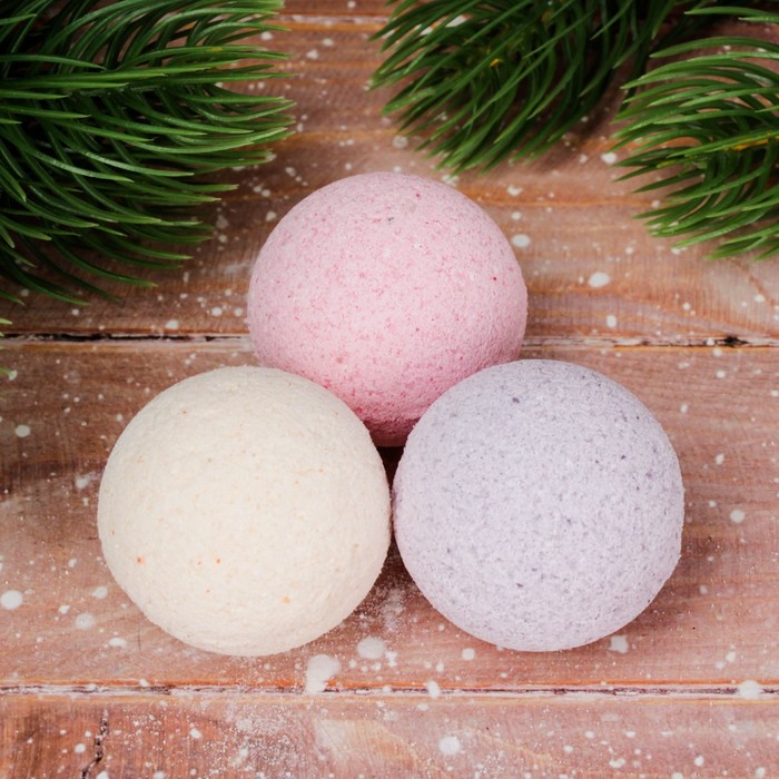 Бомбочки для ванн "Чудесных мгновений", 3 шт.