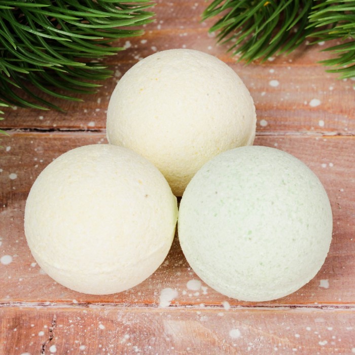 Бомбочки для ванн "С Новым годом!", 3 шт.