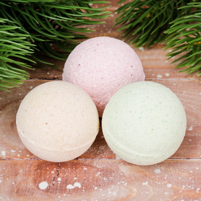 Бомбочки для ванн "Зимнего уюта!", 3 шт.