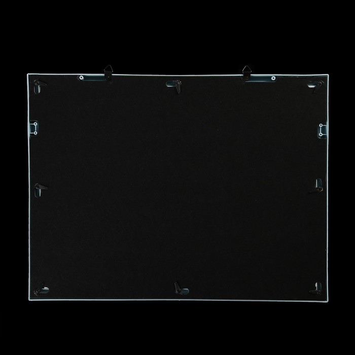 Фоторамка на 13 фото 4х4, 7,5х11,5 см с штемп.подушкой "Наш ангел" голубая 30х40х2,5 см