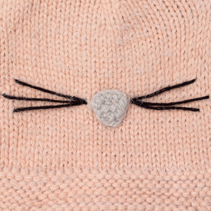 Шапка детская MINAKU "Котёнок", размер 50, цвет бежевый