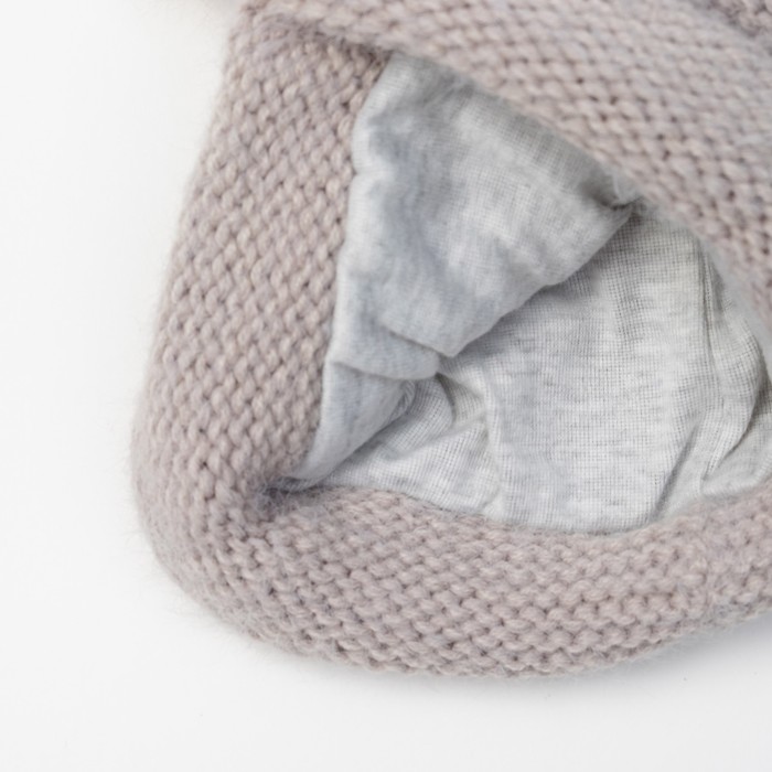 Шапка детская MINAKU «Мишутка», размер 50, цвет серый