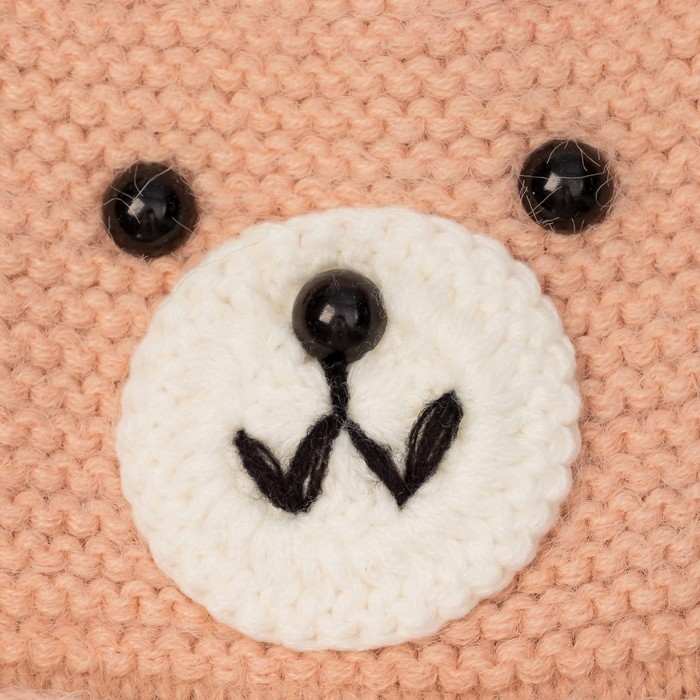 Шапка детская MINAKU "Мишутка", размер 50, цвет бежевый